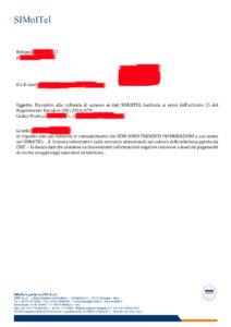 ESEMPIO VISURA SIMOITEL