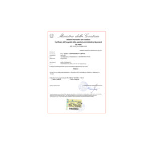 CERTIFICATO DELL'ANAGRAFE DELLE SANZIONI AMMINISTRATIVE