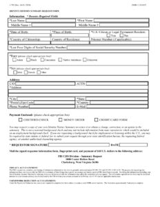 MODULO CASELLARIO GIUDIZIALE FBI