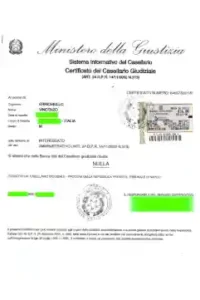 CASELLARIO GIUDIZIALE GENERALE