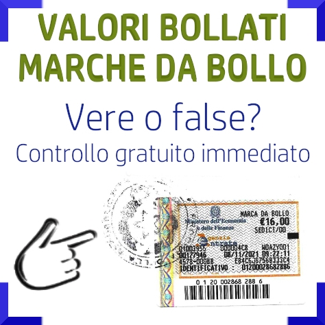 Verifica validità marche da bollo