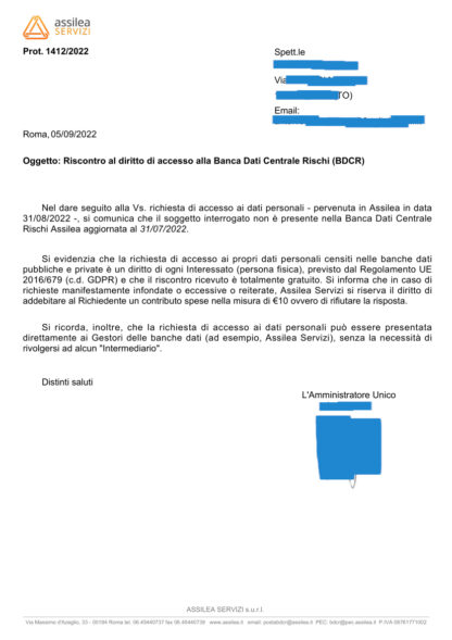 VISURA ASSILEA PULITA